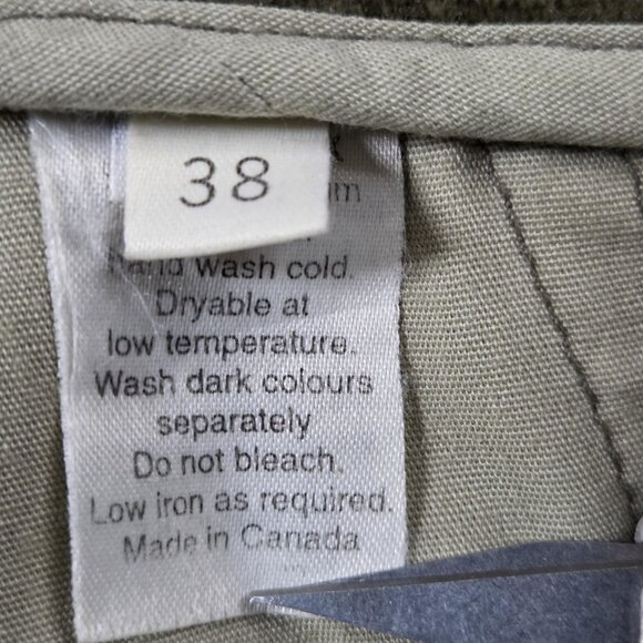 Tilley Endurables Pants Mens 38 Green Corduroy Pleated Front Made In Canada - Picture 4 of 12